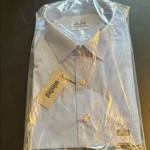 Unlisted Men's Light Blue Slim Fit Dress Shirt, Size XL, neck 17” - 17.5”